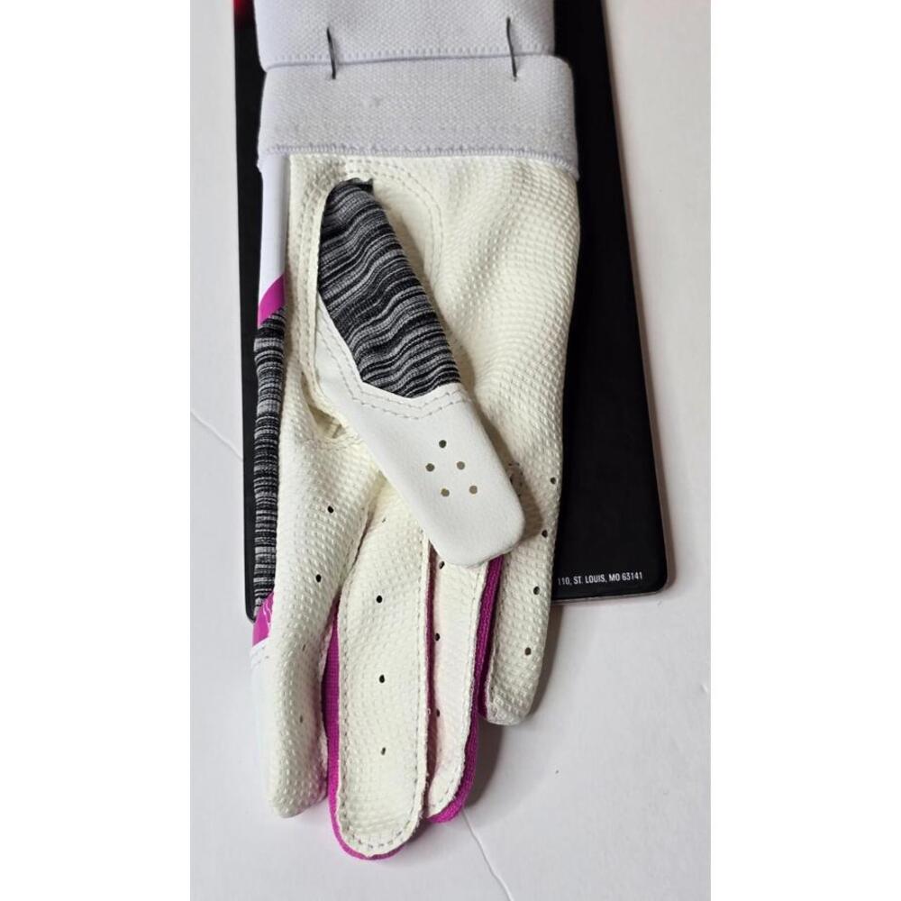 RAWLINGS T-BALL BATTING GLOVE AGES 3-6 PINK GRAY BLACK‎ & WHITE BRAND NEW - Picture 4 of 6